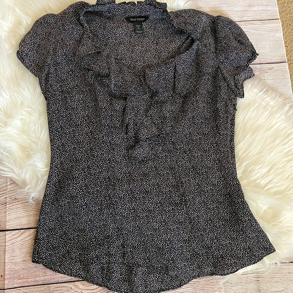 Silk White House Black Market Blouse
